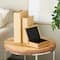 Faux Leather Geometric Woven Grid Book Storage Box Set